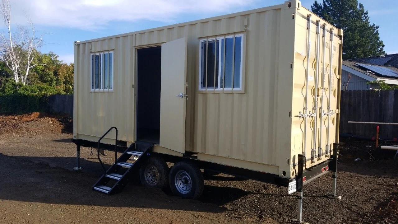 20ft Mobile Office Container With Trailer view 2