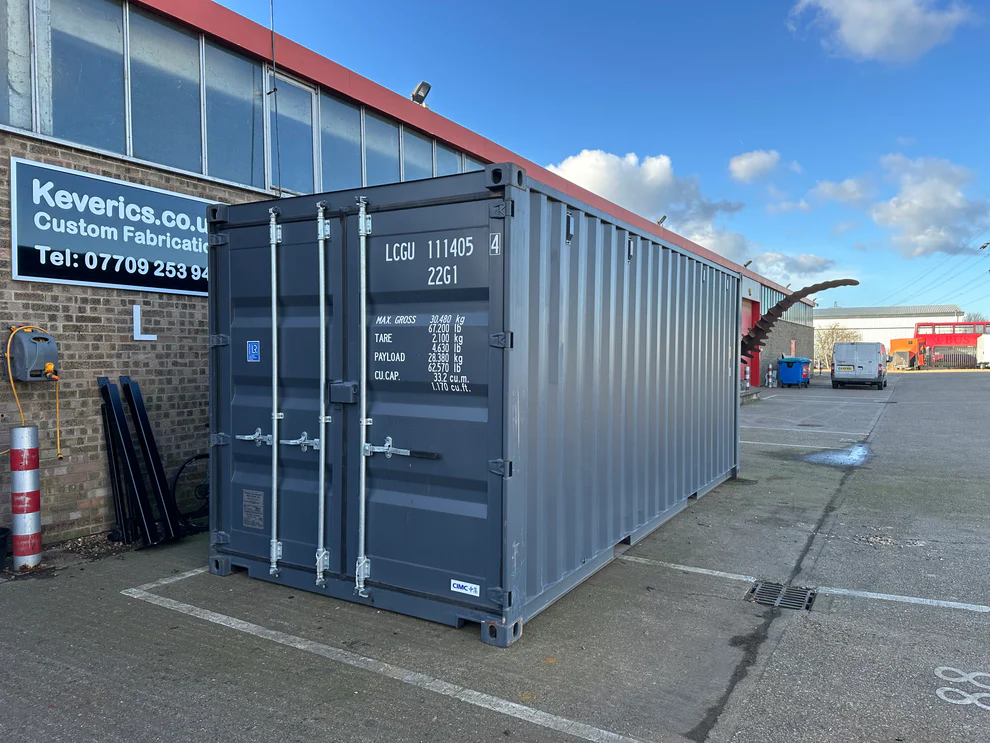 20Ft Shipping Container (One Trip) – Blue view 2