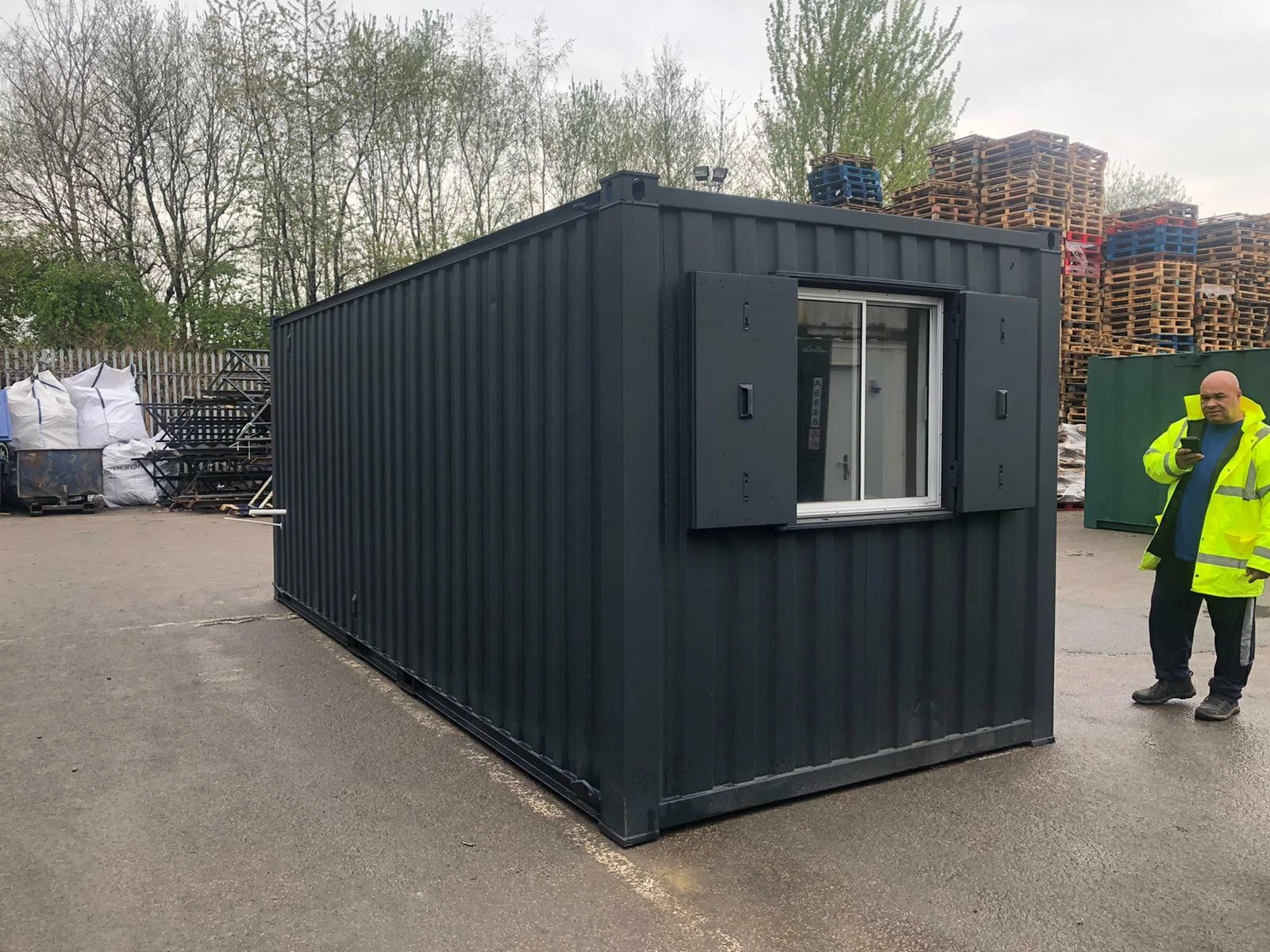 20Ft x 8Ft Steel Canteen/Store Cabin view 2