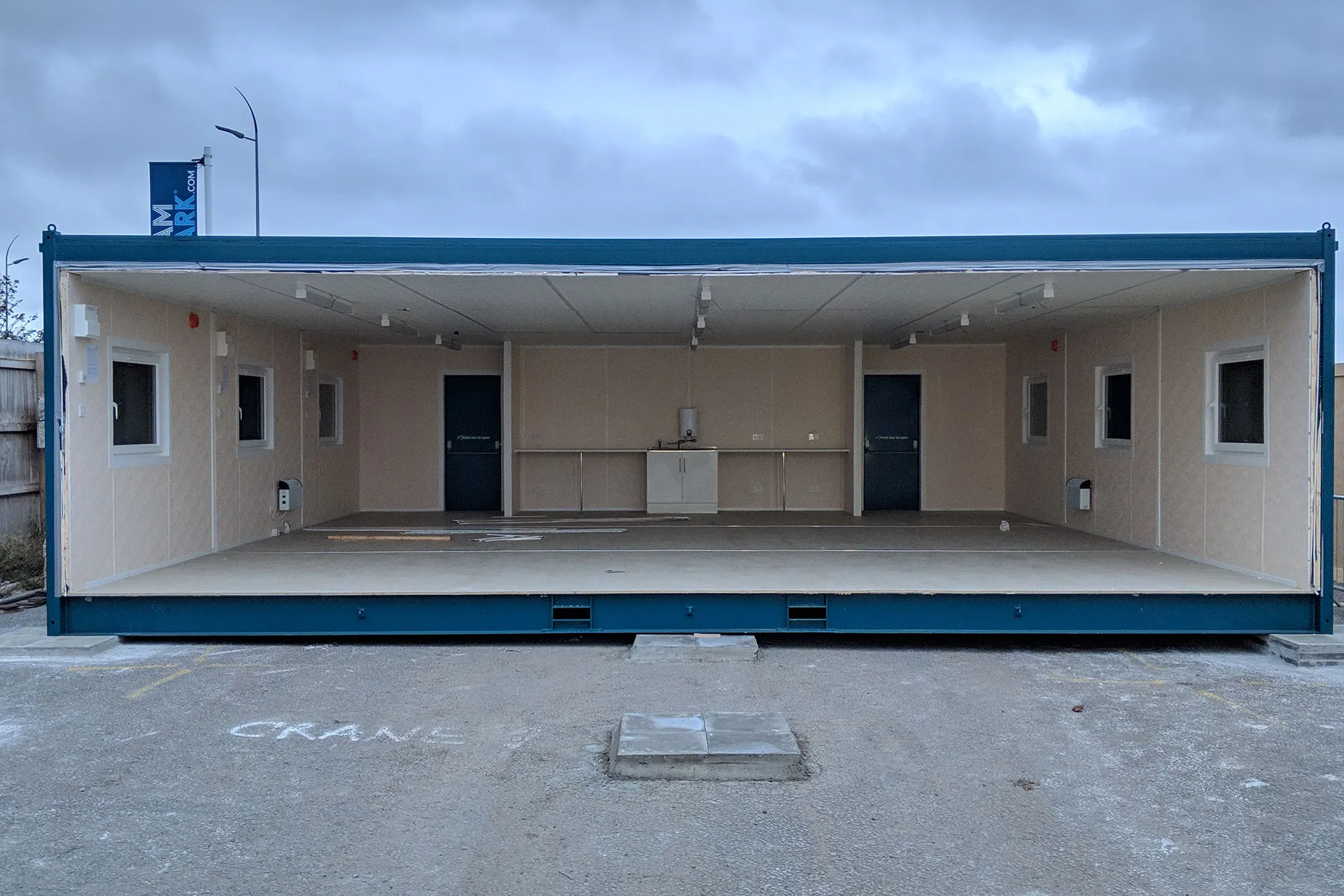 3 Bay Anti-Vandal Modular Building view 3