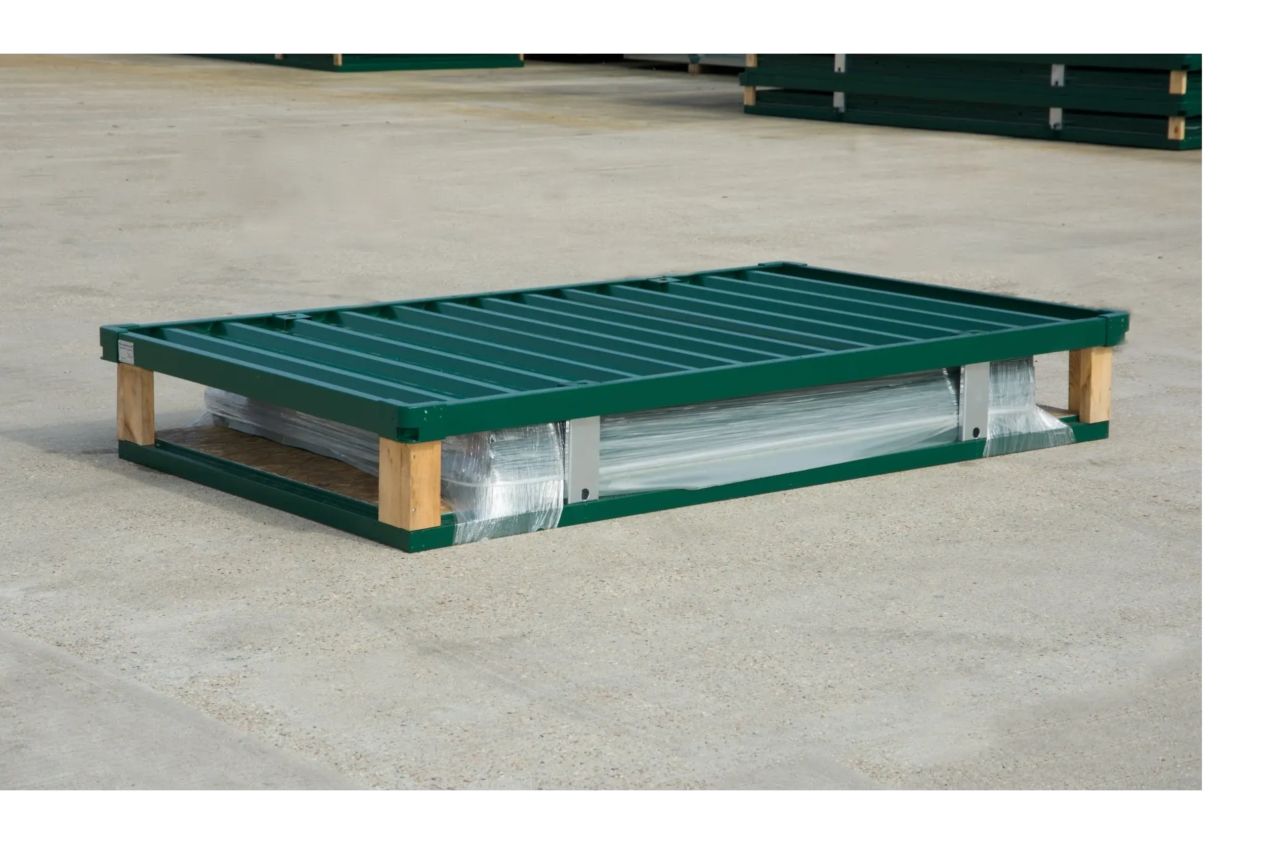 4m x 2.1m Powder Coated Flat Packed Store view 3